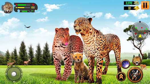 Cheetah Family Sim 3D Game  screenshots 1