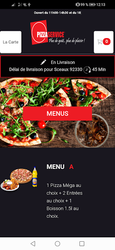 Pizza Service Antony Screen 3