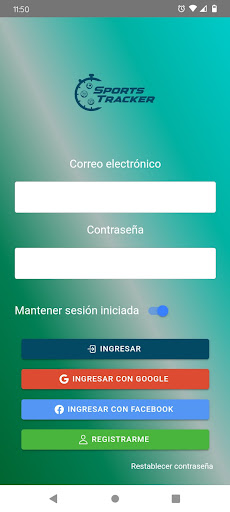 Android application Sports Tracker screenshort