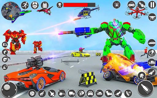 Android application US Police Car Robot Battle screenshort