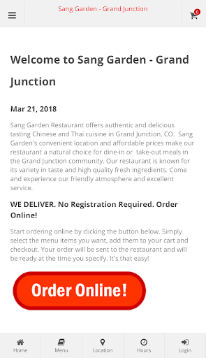 Android application Sang Garden Grand Junction screenshort