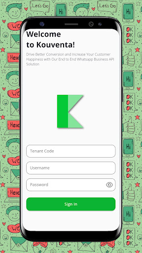 Android application Kouventa Mobile screenshort