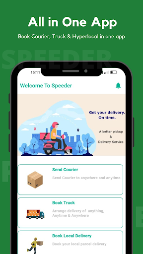 Speeder : Courier Delivery App Screen 2