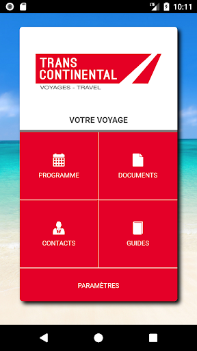 Android application Trans-Continental screenshort