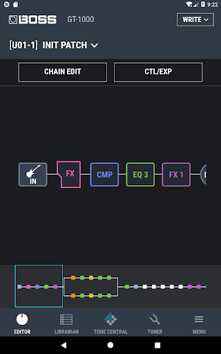 Screenshot of BTS for GT-1000