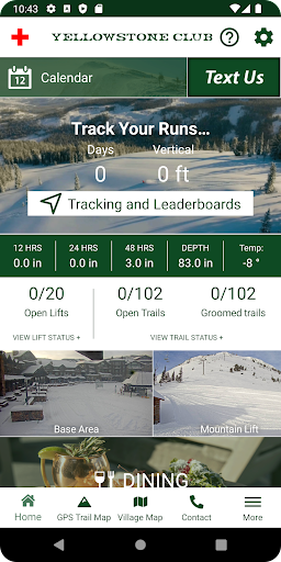 Android application Ski YC screenshort