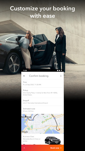 Screenshot of Blacklane - Chauffeur Service