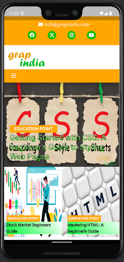 Android application GrapIndia screenshort