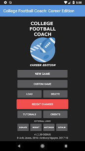 College Football Coach  Career Edition (v1.4) Apk Download 3