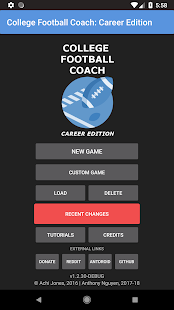 College Football Coach: Career Edition (v1.4) v1.4.5 updownapk 1