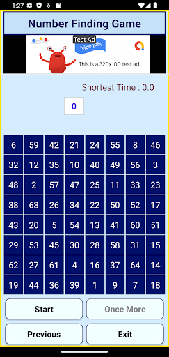 Number Finding Game