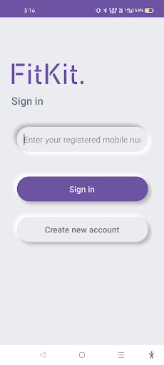 Android application Wrizto Fitkit screenshort