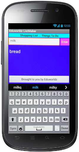 List Maker Screen 2
