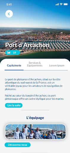 Android application Port d'Arcachon screenshort