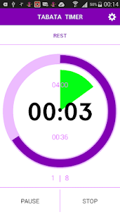 TABATA timer, HIIT timer with music Lite