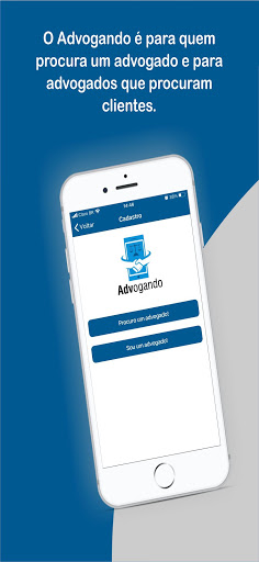 Android application Advogando screenshort