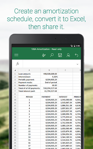 Screenshot of 10BA Pro Financial Calculator