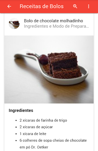 Receitas De Bolos Screenshot 3 - AppWisp.com