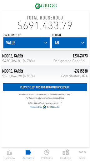 Grigg Financial Solutions Screen 2