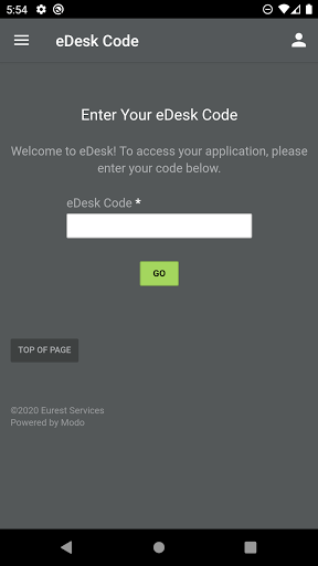 eDesk: Workplace Experience Screen 2