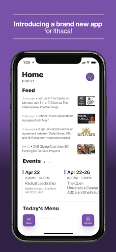Android application Ithaca School District, WI screenshort