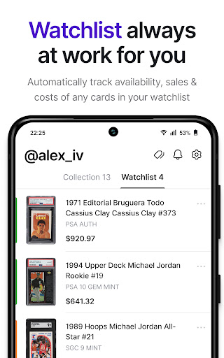 Cardbase: Sports Cards Scanner screenshot