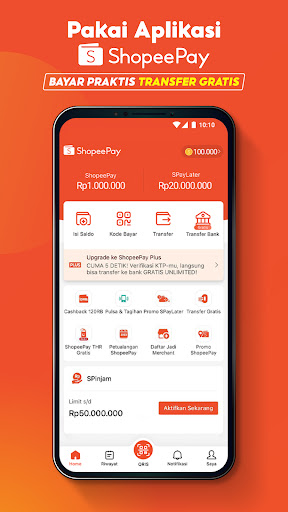 Android application ShopeePay - Bayar & Transfer screenshort