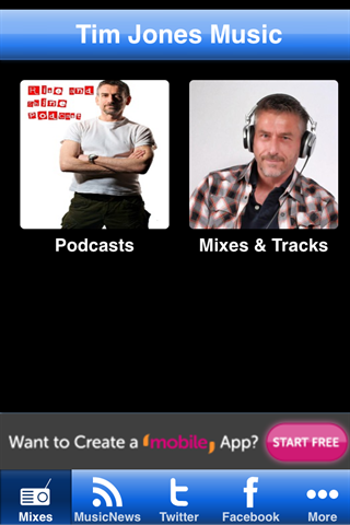 Android application DJ Tim Jones screenshort