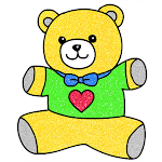 Cover Image of Download TeddyBear Glitter Coloring  APK