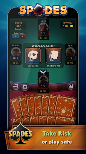 Spades - Offline Free Card Games  screenshots 2