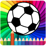 coloring football icon
