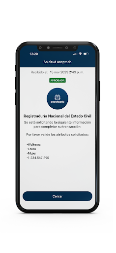 Android application Cédula Digital Colombia screenshort
