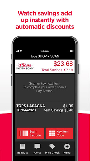 Tops SHOP + SCAN Screen 3