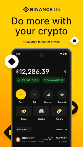 Android application Binance.US: Buy Bitcoin & ETH screenshort