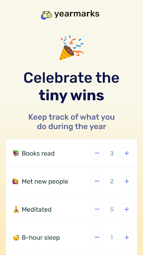 Yearmarks Celebrate tiny wins