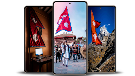 Nepal Flag Wallpaper