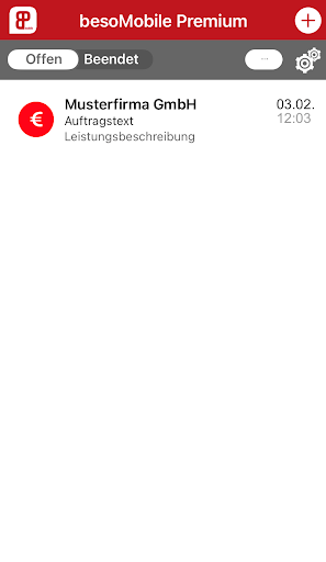 Android application besoMobile Service-App screenshort