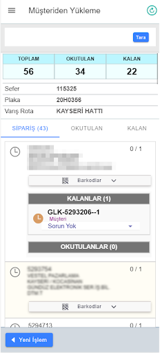 GPSLine Kargo Yönetim Screen 2