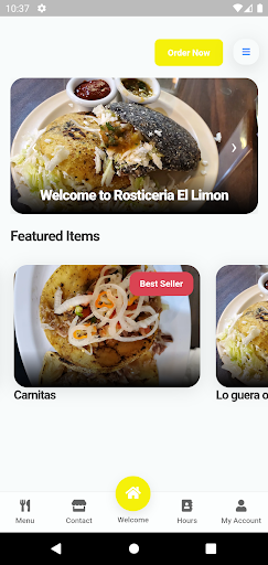 Android application Rosticeria El Limon screenshort
