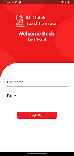 Android application Al Qalah Driver screenshort