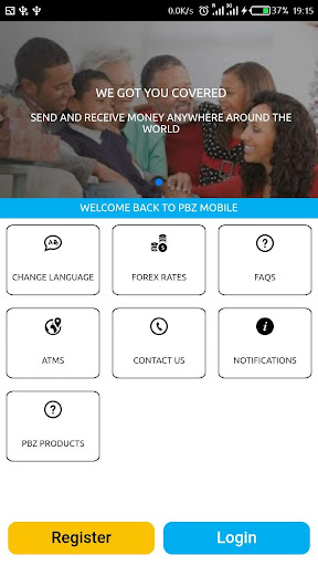 Android application PBZ MOBILE APP screenshort