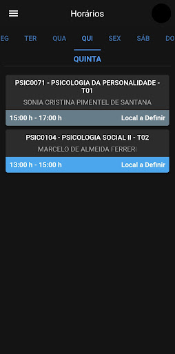 eUFS Aluno Screen 3