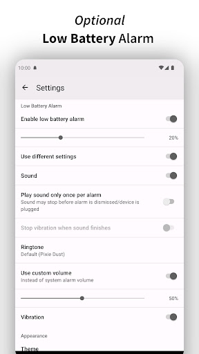 Full Battery Charge Alarm