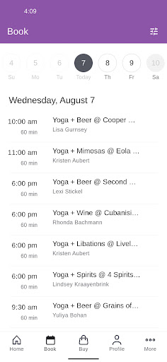 Screenshot of Yoga + Beer
