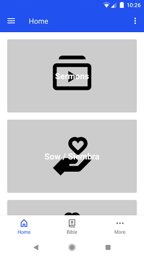Android application El Buen Pastor screenshort