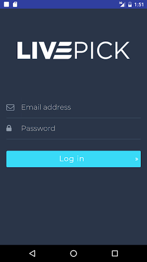 Android application LivePick screenshort