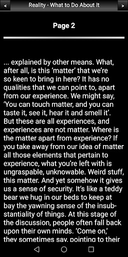 Reality - What to Do About It Screen 3