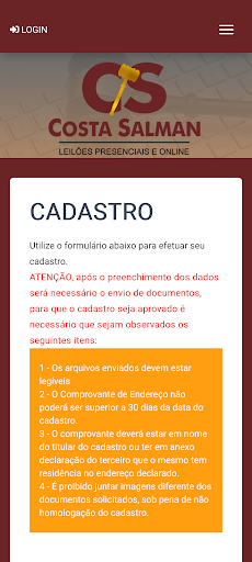 Costa Salman Leilões Screen 2