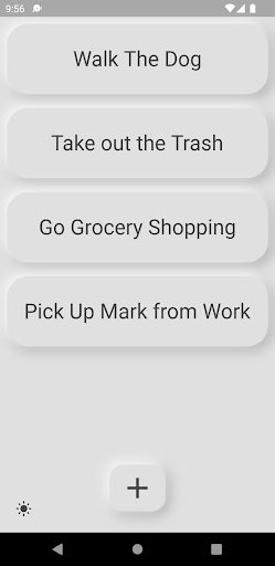 Android application ToDo screenshort