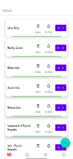 Android application UPSC Syllabus Tracker Pomodoro screenshort